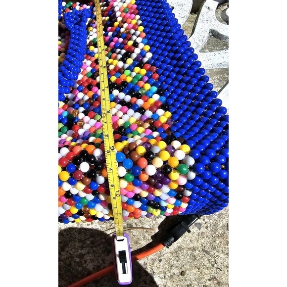 Handmade Multi-Colored Beaded Handbag EC! - Picture 12 of 12